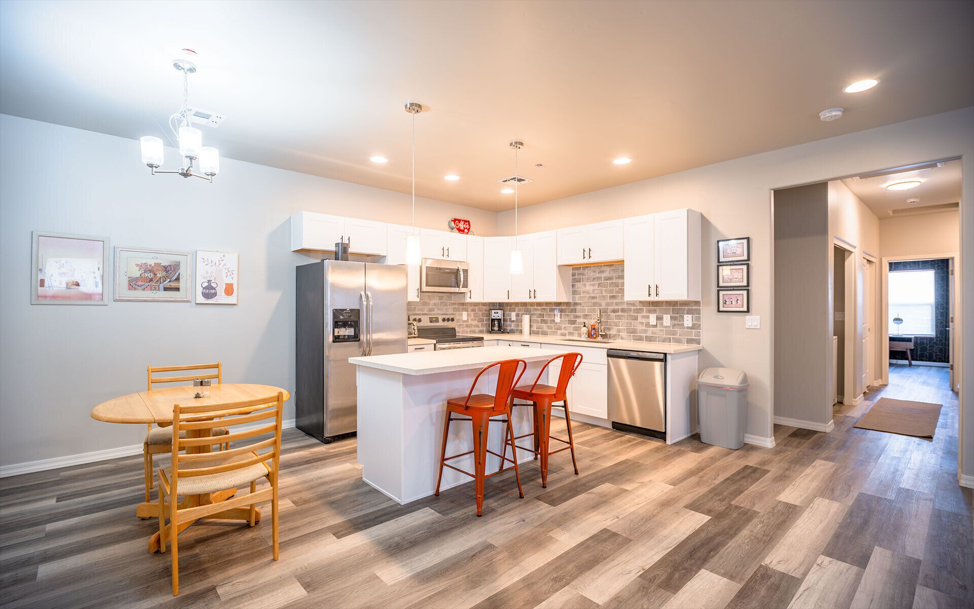 Microwave, oven, stovetop, dishwasher