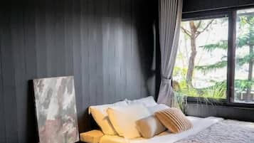 Bangalô luxo, varanda, vista para o jardim