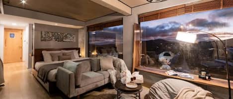 Penthouse Deluxe, balcón, vista al jardín | Interior