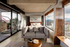 Deluxe Penthouse, Balcony, Garden View | Living area - HT GARDEN VILLA (Da Lat)