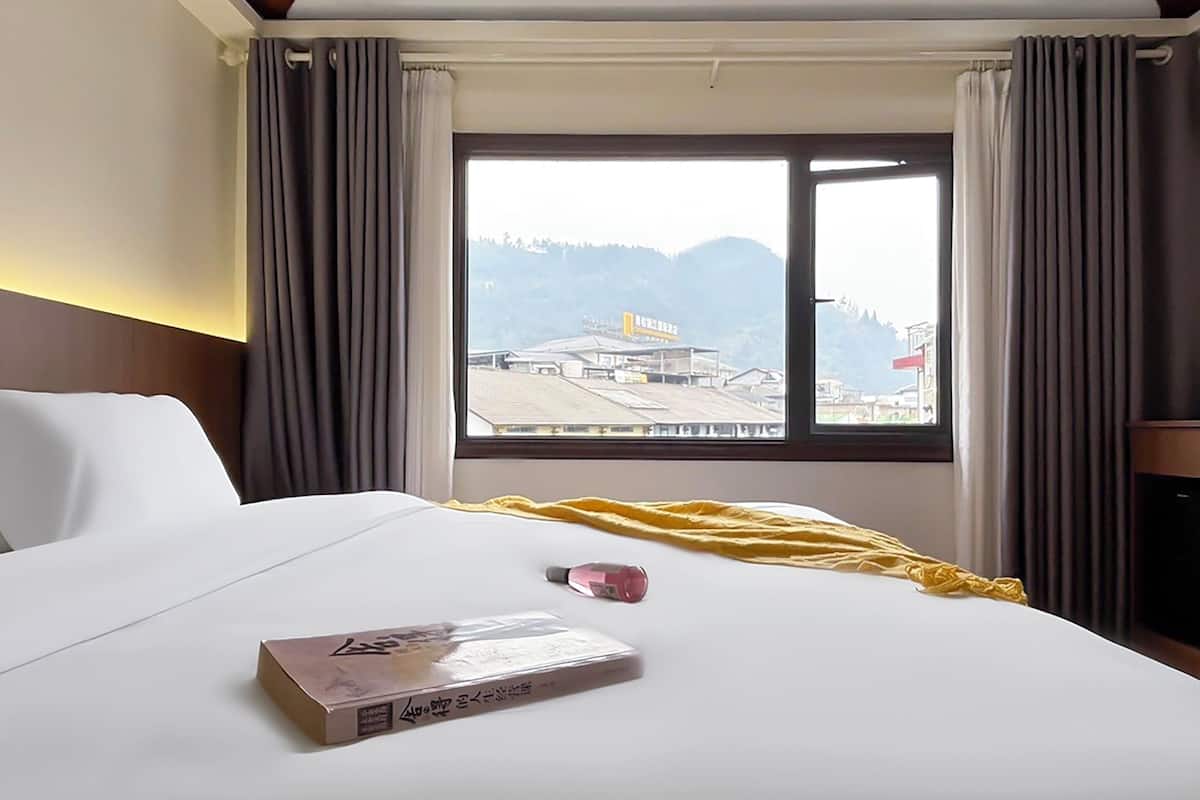 Chambre Confort Double ou avec lits jumeaux, véranda, vue colline