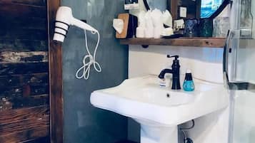 Estudi clàssic, balcó, vistes a la ciutat | Bany