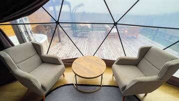 Classic-telttamajoitus