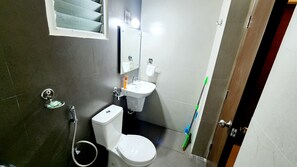Towels, soap, toilet paper