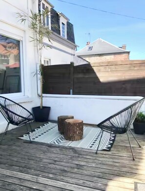 Terrace/patio - Les 2C' House 200m from the beach (Cayeux-sur-Mer)
