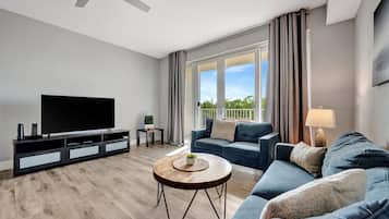 Casa adosada Deluxe, 3 habitaciones, balcón | Zona de estar