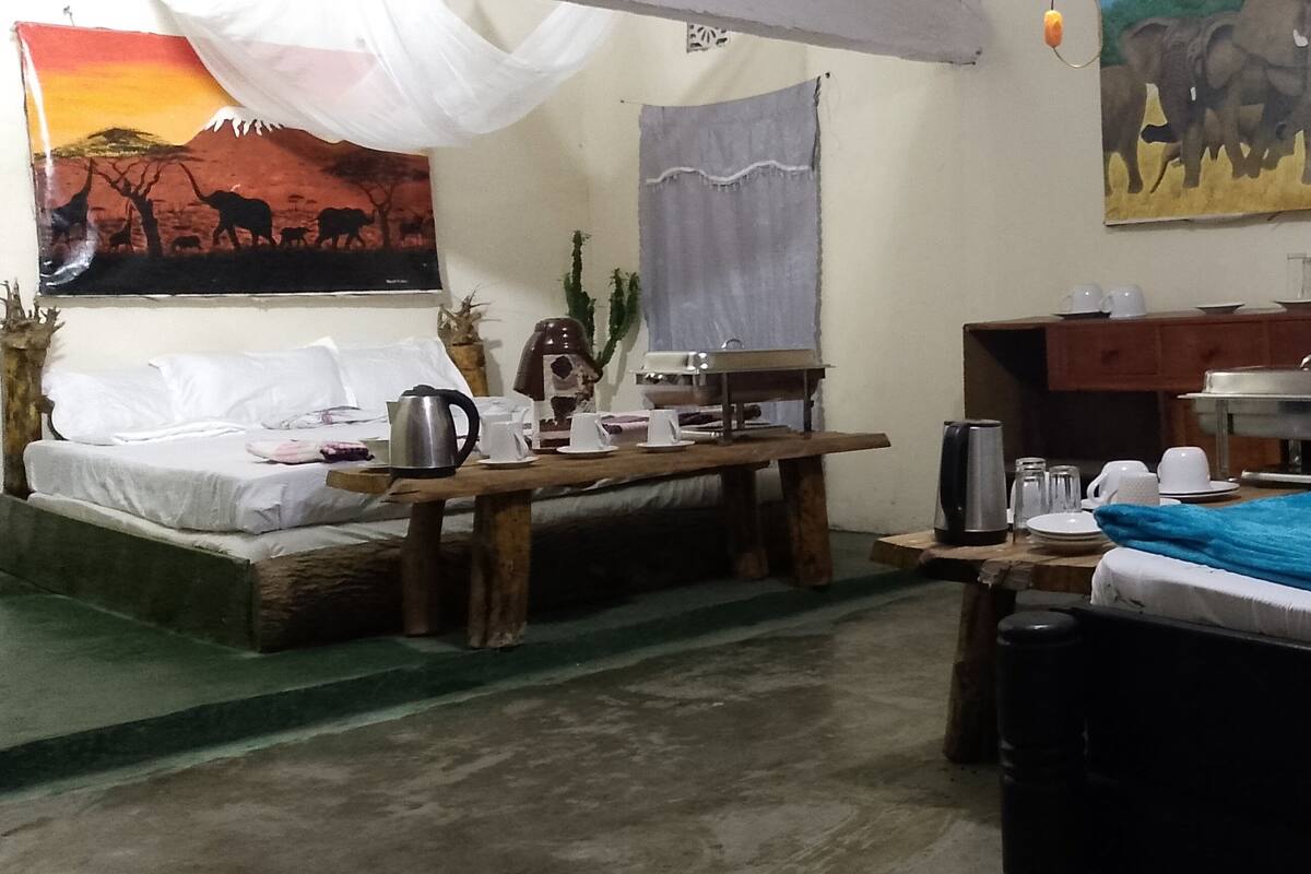 Economy-værelse til 3 personer - bjergudsigt