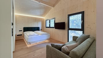 Chalé | 4 quartos, roupa de cama