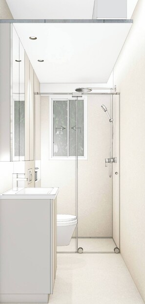 Hair dryer, towels, soap, toilet paper - Walk to Oceanman ATHENS Vouliagmeni Square Residence |Elegant Riviera Stay (Vouliagmeni)