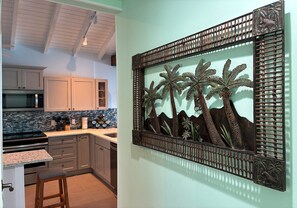 Fridge, microwave, oven, stovetop - SUITE SUNSHINE at Colony Cove-2 bed/2 bath TROPICAL BEACHFRONT condo w/pool (Christiansted, St. Croix)