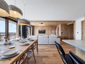 Dining - Modern apartment in the center - 6 guests (Montvalezan-La Rosière)