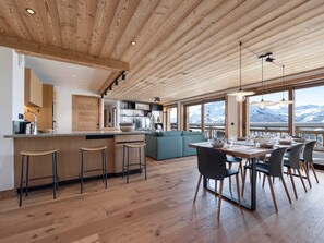 Dining - Modern apartment in the center - 9 guests (Montvalezan-La Rosière)