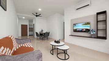 Apartemen Superior, 2 kamar tidur, balkon, pemandangan kota | Area keluarga
