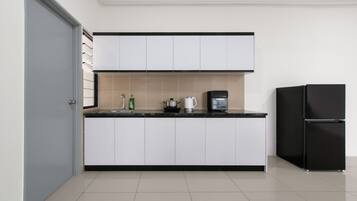 Căn hộ Superior, 3 phòng ngủ, ban công, quang cảnh thành phố | Bếp riêng