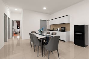 Superior Apartment, 3 Bedrooms, Balcony, City View | Dining - KLIA Residensi---15minutes drive to KLIA (Labu)