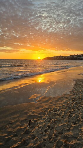 Accommodation 150 mt.from serapo beach and 300 from M. Orlando reg. park.