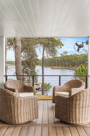 Terrace/patio - Bella Vista - A Quiet Lakeside Escape on 30A (Seacrest)
