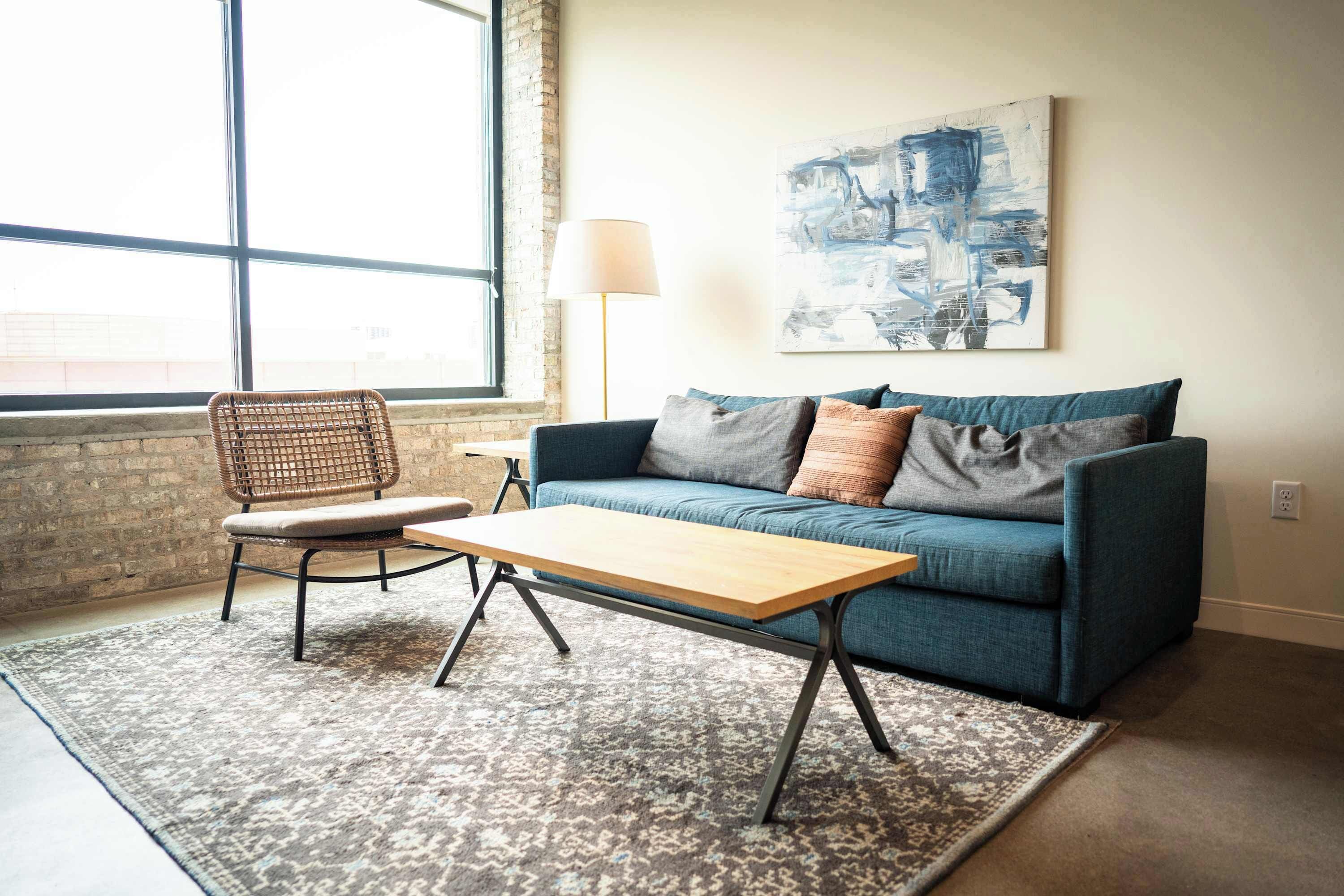 Deluxe Apartment, 1 Queen Bed with Sofa bed, Non Smoking | Living area | 42-inch Smart TV with digital channels, Netflix, Hulu