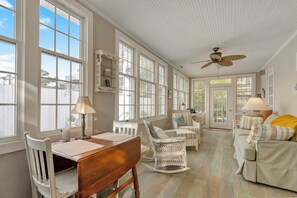 TV, fireplace - Steps to the Bay and Ocean and Dog Friendly! (DEWEY BEACH)