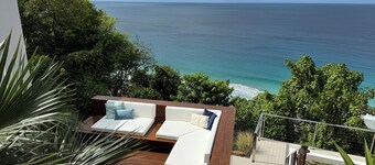 thirty - seductively chic contemporary beach villa in exclusive Trunk Bay