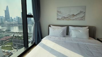 Departamento Deluxe, balcón, vista a la ciudad