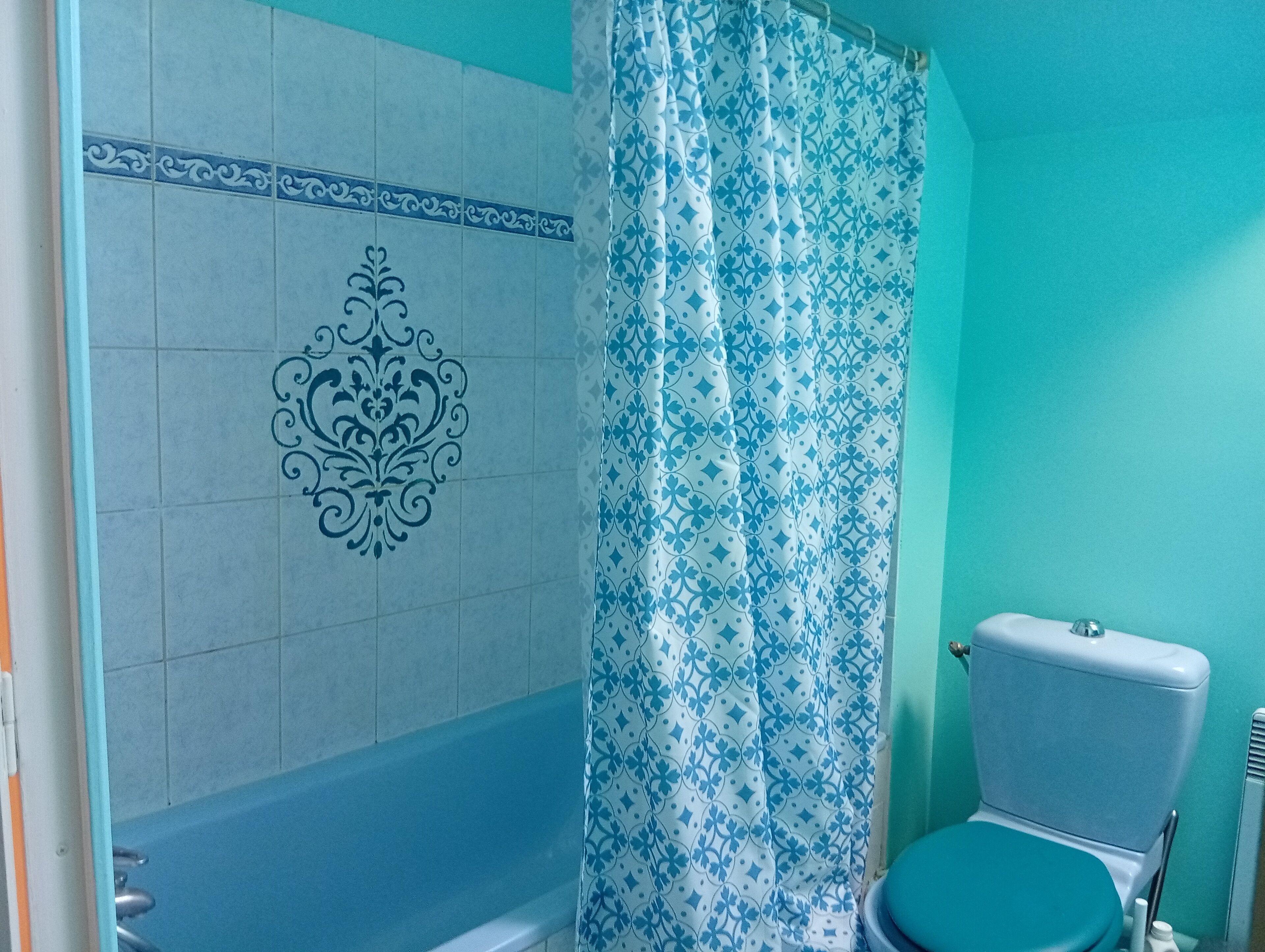 Sèche-cheveux, serviettes fournies, savon, papier toilette