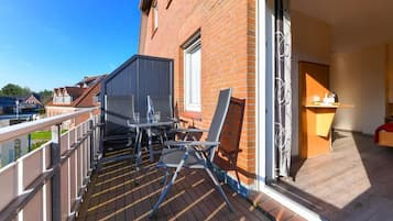 Tweepersoonskamer, balkon | Buiten dineren