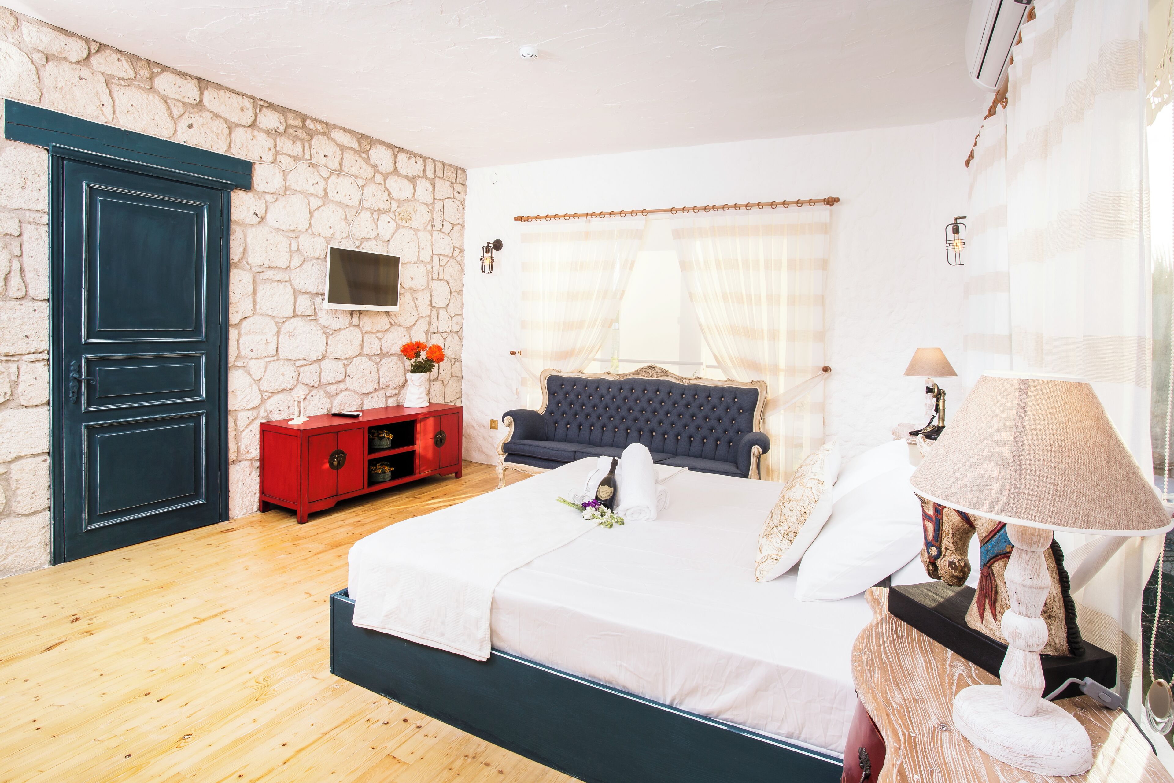 Familien-Vierbettzimmer, Poolblick