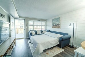 1 slaapkamer, een strijkplank/strijkijzer, gratis wifi