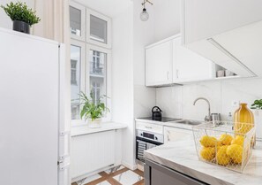 Studio, Garden View | Private kitchen - Malila Apartments Starowiślna 35 (Kraków)