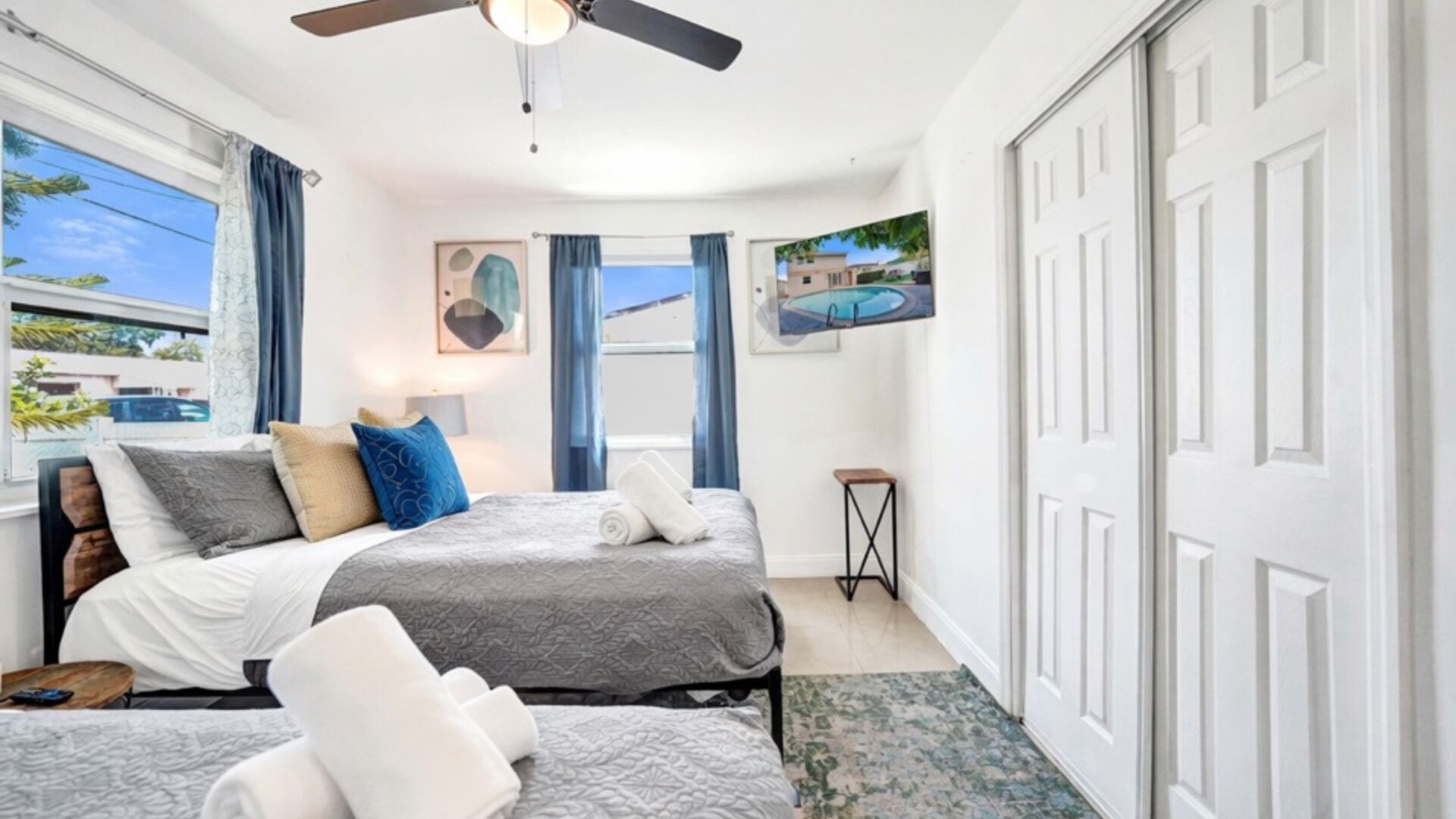 4 bedrooms, desk, iron/ironing board, free WiFi