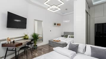 Studio Deluks, balkon, pemandangan halaman