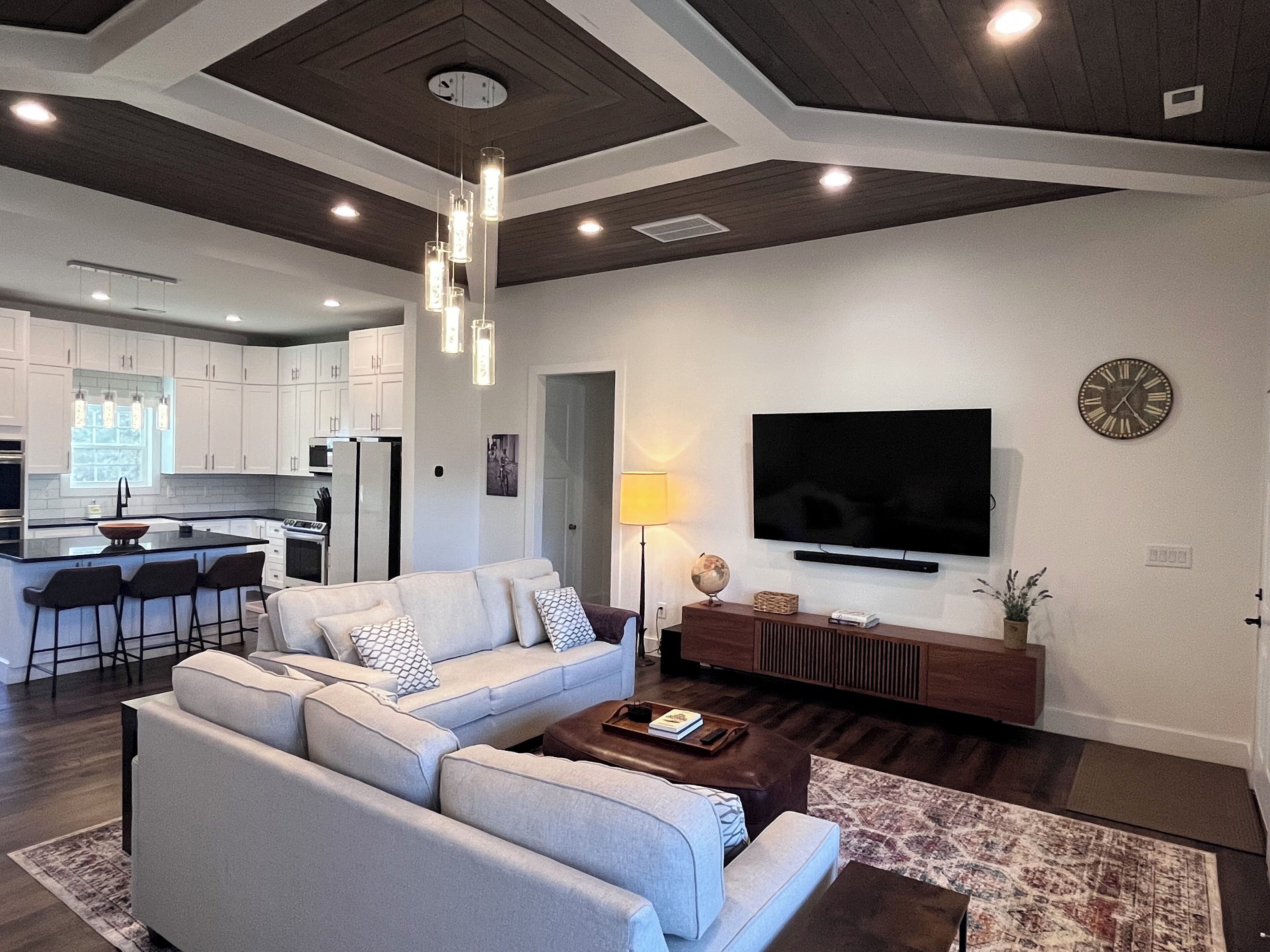 Smart TV, books, stereo, computer monitors