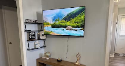 2-bedroom house in lovely Nashville with AC