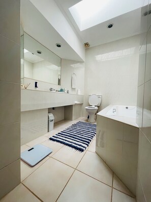 Towels, soap, toilet paper