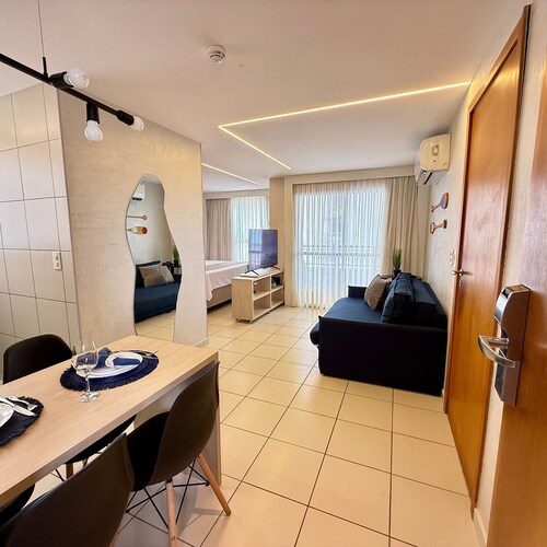 Loft em Ponta Negra com vista para o mar