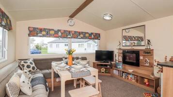 Loft, 2 kamar tidur, pemandangan kebun | Ruang keluarga