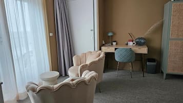 Deluxe-værelse med 2 enkeltsenge - havudsigt | Interiør