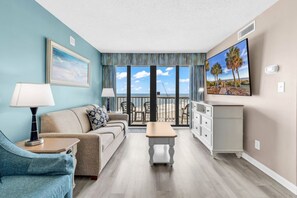 TV - Breakers Boutique 1BR Condo | Oceanfront (Myrtle Beach)