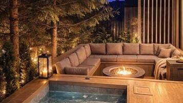 Superior Chalet, Balcony, Mountain View | Terrace/patio