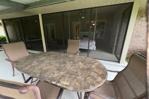 Terrace/patio - Private Saltwater Pool • Spacious 4BR Retreat • Fire Pit • Sunroom Swing Bed (Silverhill)