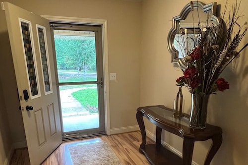 Private Saltwater Pool • Spacious 4BR Retreat • Fire Pit • Sunroom Swing Bed