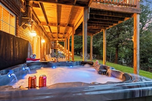 Bain à remous extérieur