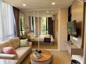 Junior-Suite, Balkon, Stadtblick