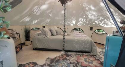 Romantic night in nature. Yurt in Piedmont with AC/Heat
