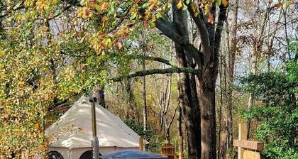Romantic night in nature. Yurt in Piedmont with AC/Heat