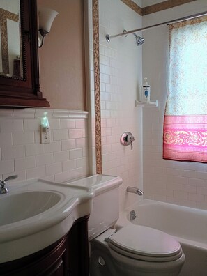 Towels, soap, toilet paper