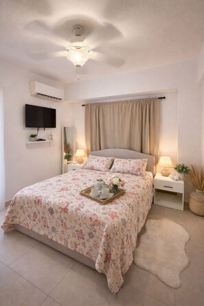 1 habitación, tabla de planchar con plancha, wifi y ropa de cama 