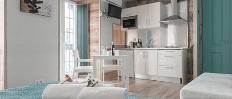 開放式客房, 1 張加大雙人床, 露台, 城市景