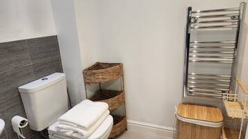 Towels, soap, toilet paper